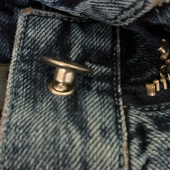 Blue Straight Leg Jeans - Picture 3 of 4